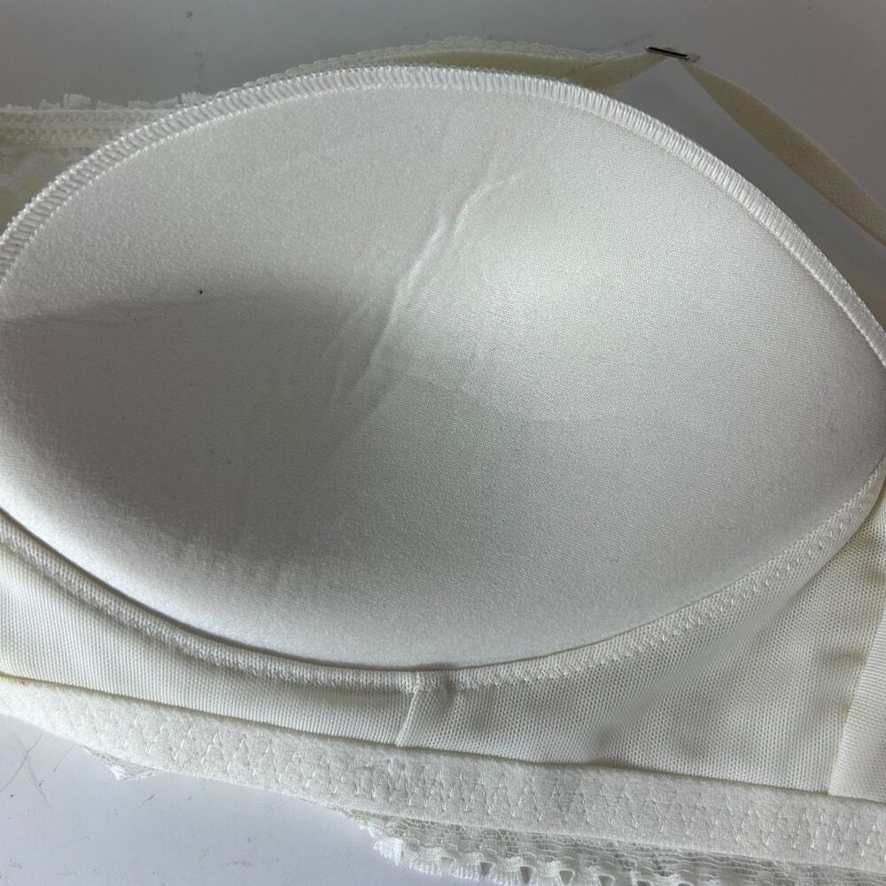 Aerie Real Power Women's Ivory Lace Wireless Convertible Push-Up Bra Size 38C - Picture 14 of 14